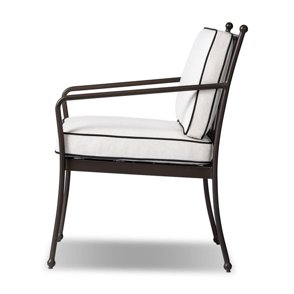 Tally Outdoor Dining Armchair - Alessi Linen