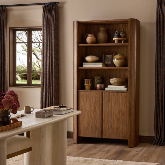 Limba Bookcase - Medium Brown Limba