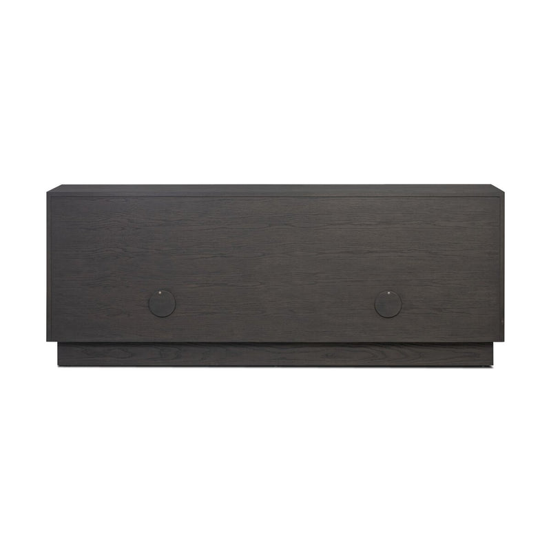 Swell Media Console - Dry Black Oak Veneer