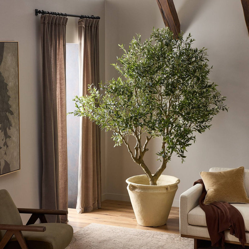 Faux Olive Tree Wide - Faux Olive Tree Wide