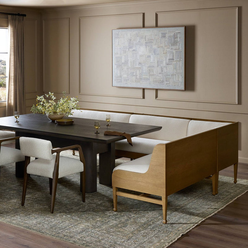 Priscilla Dining Banquette L Shape - Crypton Wayfarer Snow