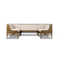 Priscilla Dining Banquette U Shape - Crypton Wayfarer Snow