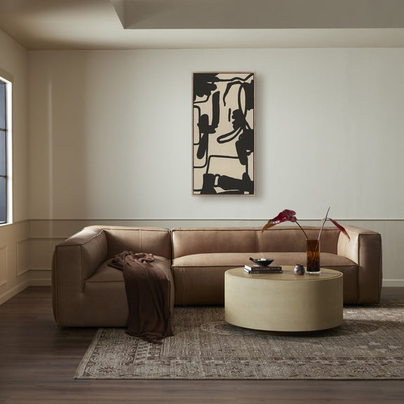 Triptych No.1-1 by Katherine Hunsaker - Rustic Walnut