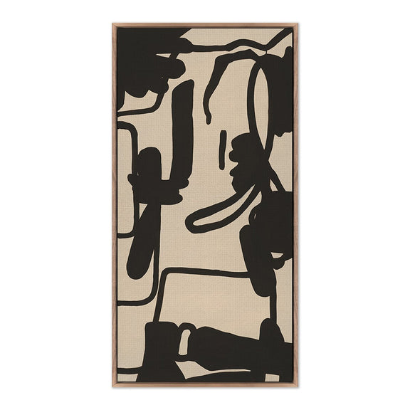 Triptych No.1-1 by Katherine Hunsaker - Rustic Walnut