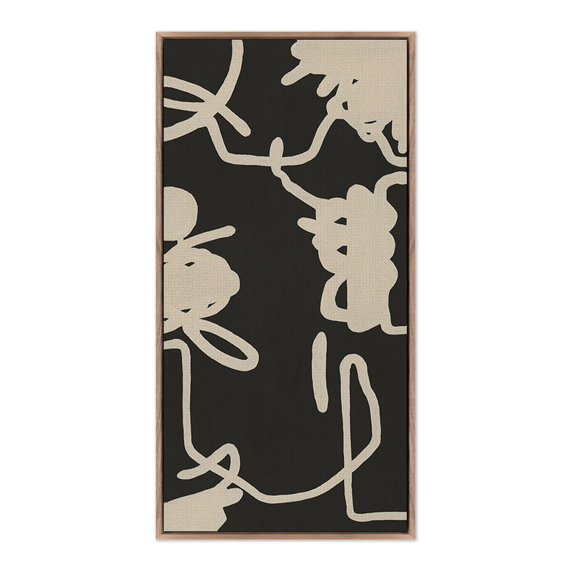 Triptych No.1-2 by Katherine Hunsaker - Rustic Walnut