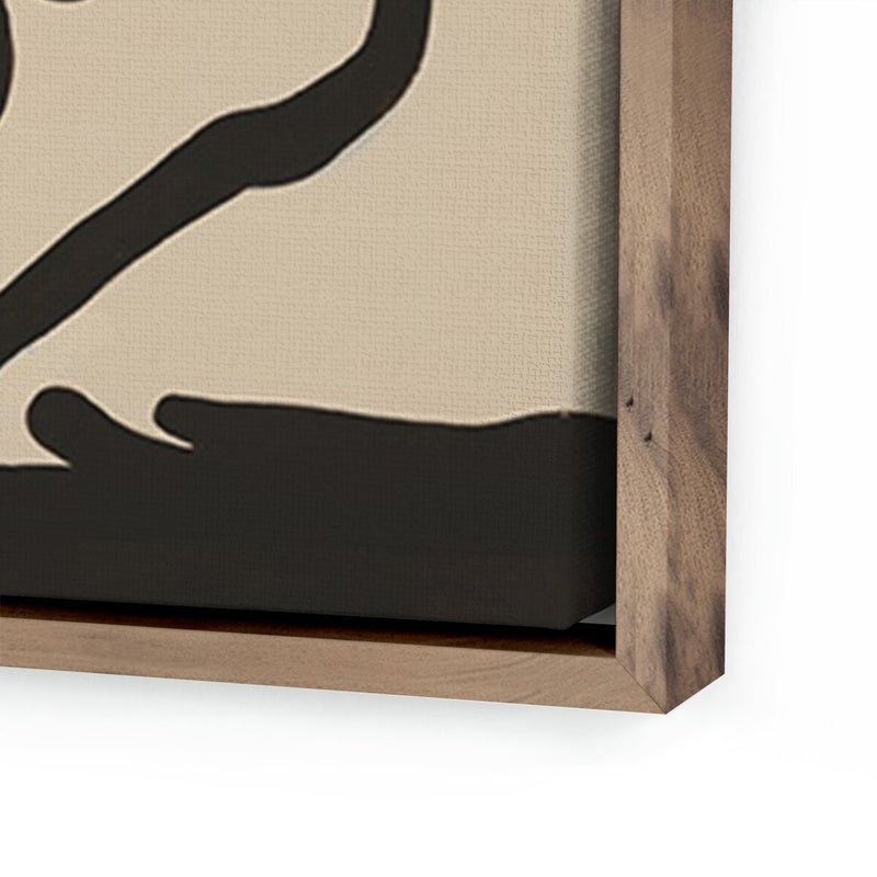 Triptych No.1-3 by Katherine Hunsaker - Rustic Walnut