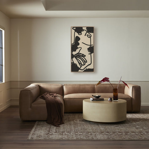 Triptych No.1-3 by Katherine Hunsaker - Rustic Walnut