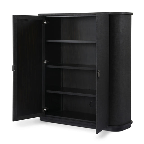 Berlin Cabinet - Black Linen