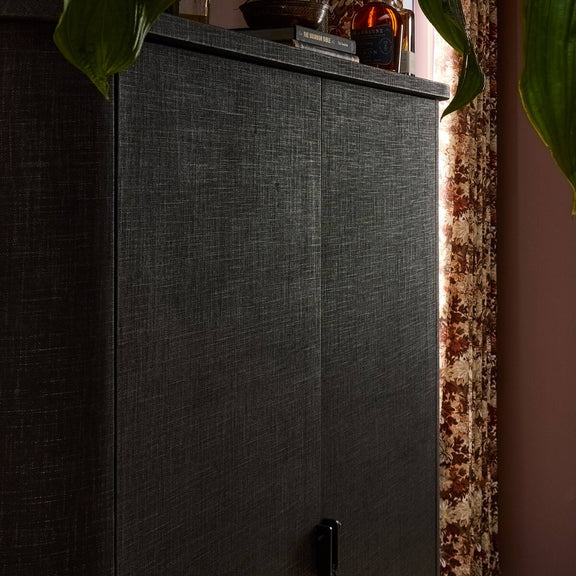 Berlin Cabinet - Black Linen