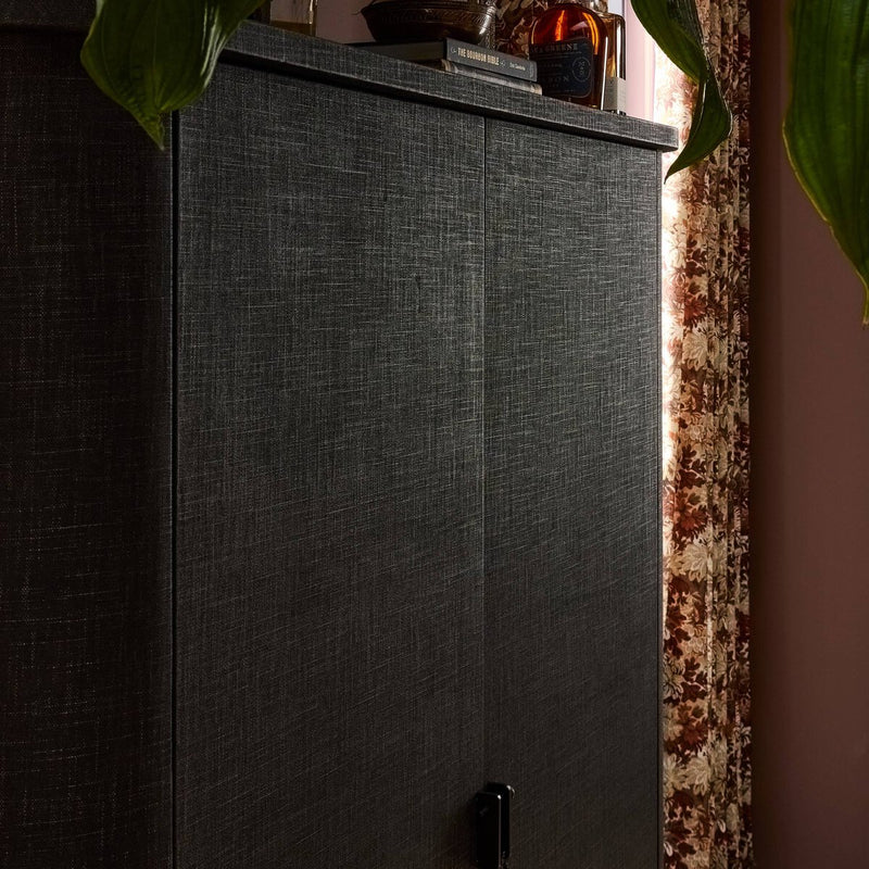 Berlin Cabinet - Black Linen