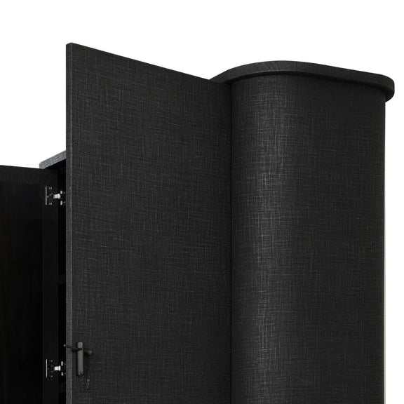 Berlin Cabinet - Black Linen