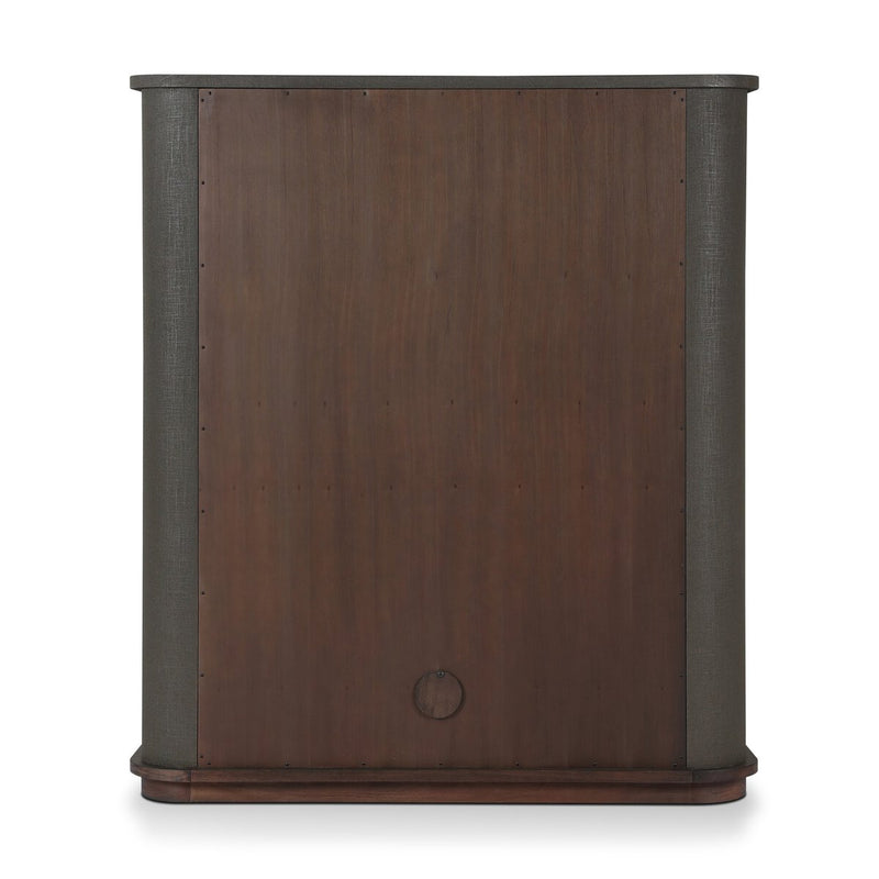 Berlin Cabinet - Dark Green Lacquered Linen