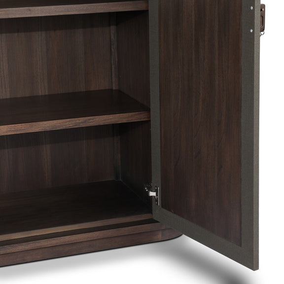 Berlin Cabinet - Dark Green Lacquered Linen