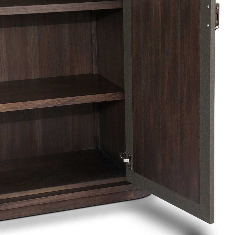 Berlin Cabinet - Dark Green Lacquered Linen