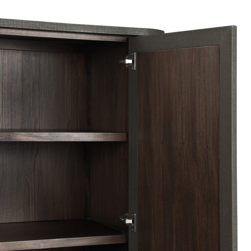 Berlin Cabinet - Dark Green Lacquered Linen