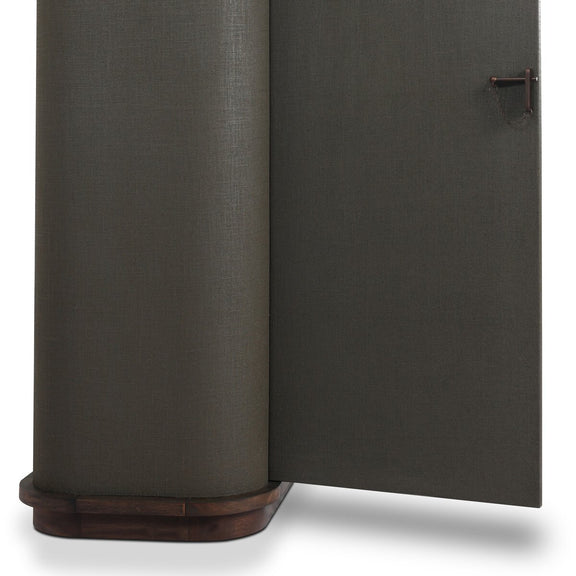 Berlin Cabinet - Dark Green Lacquered Linen