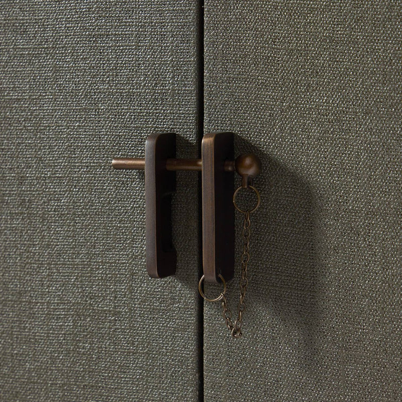 Berlin Cabinet - Dark Green Lacquered Linen