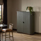 Berlin Cabinet - Dark Green Lacquered Linen
