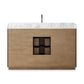 Malden Single Wide Vanity - Satin Espresso Oak Veneer