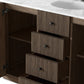 Malden Single Wide Vanity - Satin Espresso Oak Veneer