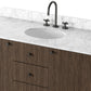 Malden Single Wide Vanity - Satin Espresso Oak Veneer