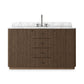 Malden Single Wide Vanity - Satin Espresso Oak Veneer
