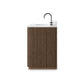 Malden Single Wide Vanity - Satin Espresso Oak Veneer