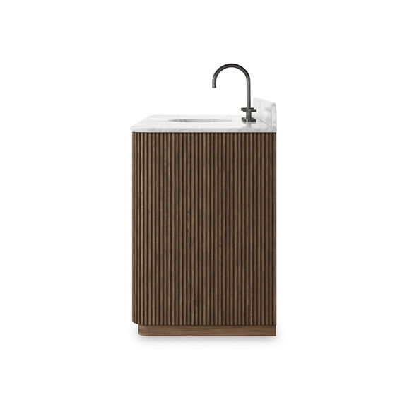 Malden Single Wide Vanity - Satin Espresso Oak Veneer