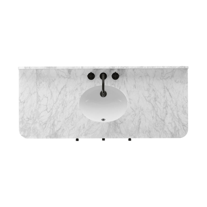 Malden Single Wide Vanity - Satin Espresso Oak Veneer