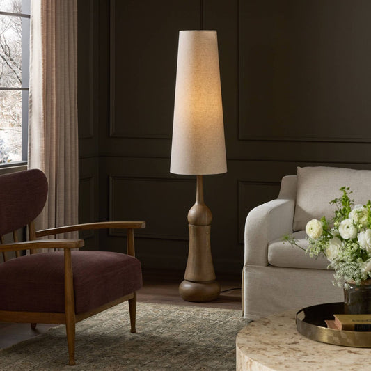 Santano Floor Lamp - Fawn Oak