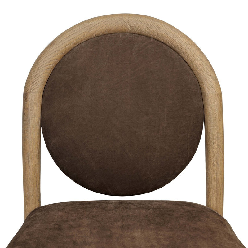 Prentiss Dining Chair - Nubuck Cigar