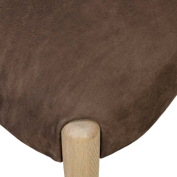 Prentiss Dining Chair - Nubuck Cigar