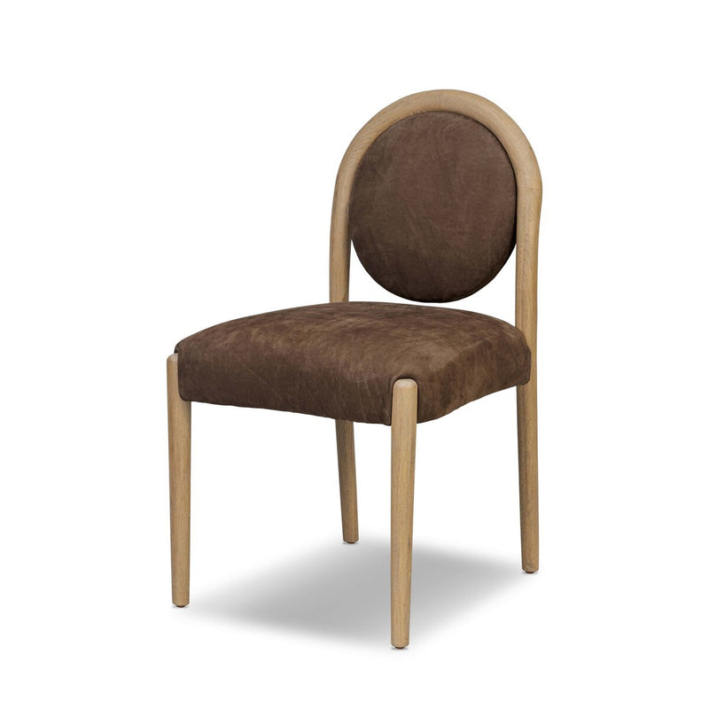 Prentiss Dining Chair - Nubuck Cigar