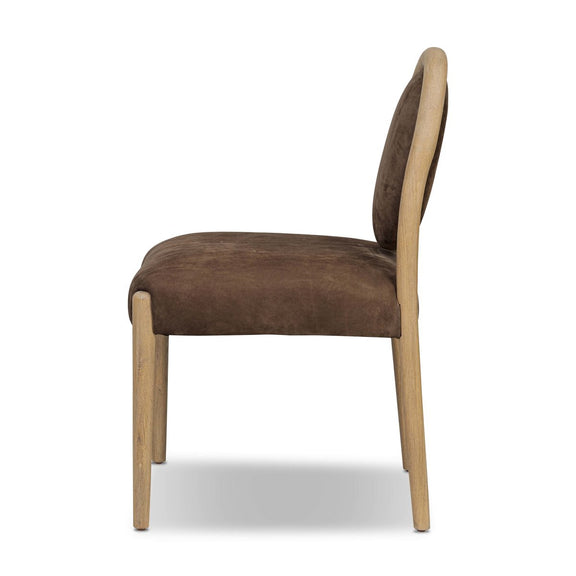 Prentiss Dining Chair - Nubuck Cigar