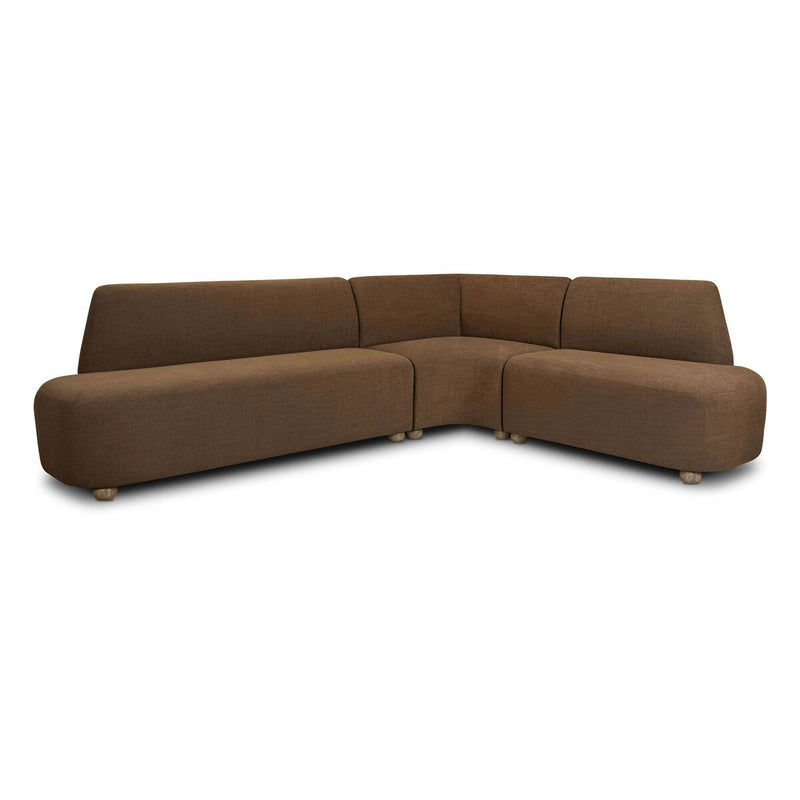 Clemence Dining Banquette L-Shape - Crypton Nomad Mushroom
