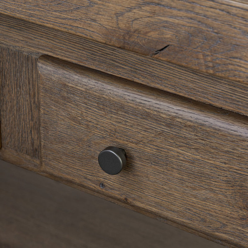Tobiah Kitchen Island - Brown Oak Veneer