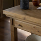 Tobiah Kitchen Island - Brown Oak Veneer