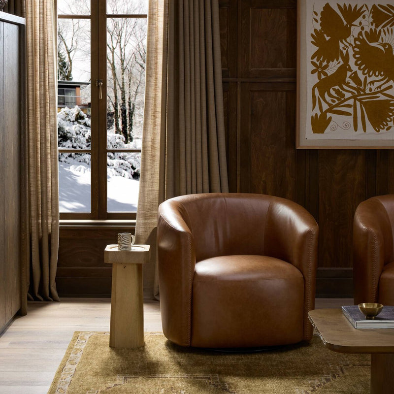 Salena Swivel Chair - Sonoma Chestnut