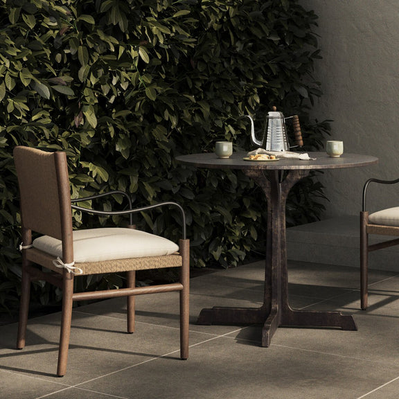 Malloy Outdoor Dining Table - Distressed Bronze