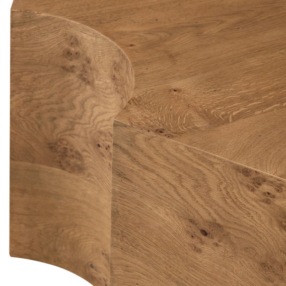 Rue Coffee Table - Barley Medium Burl Oak