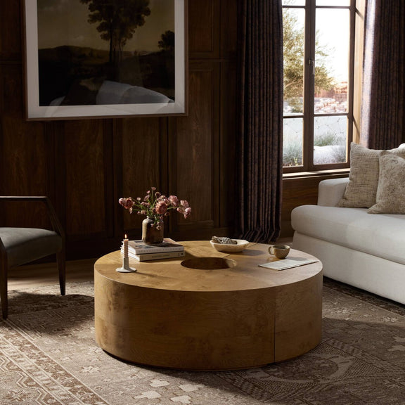 Rue Coffee Table - Barley Medium Burl Oak