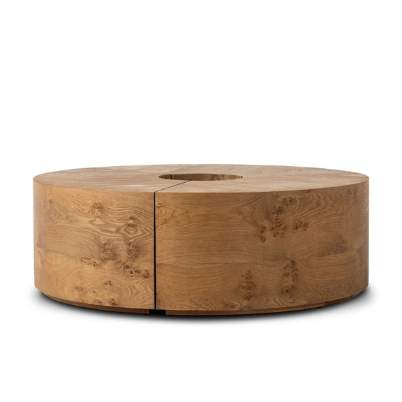 Rue Coffee Table - Barley Medium Burl Oak