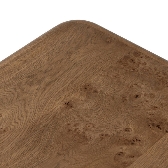 Talessi Square Coffee Table - Wheat Medium Burl Oak