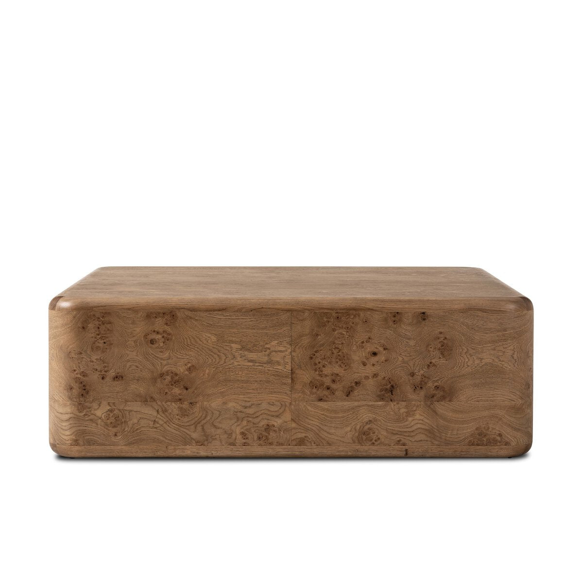 Talessi Square Coffee Table - Wheat Medium Burl Oak