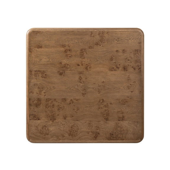 Talessi Square Coffee Table - Wheat Medium Burl Oak