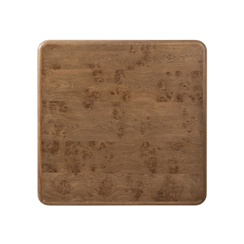 Talessi Square Coffee Table - Wheat Medium Burl Oak