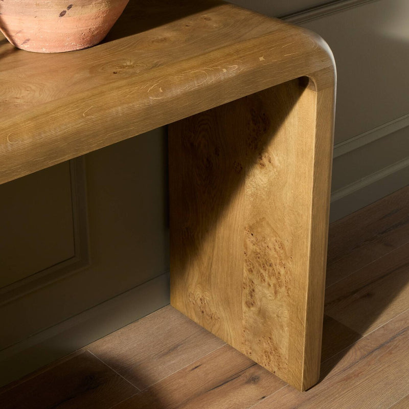 Daven Console Table - Rye Medium Burl Oak Veneer