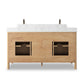 Porter Double Vanity - Satin Light Wash Oak Veneer