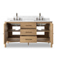 Porter Double Vanity - Satin Light Wash Oak Veneer