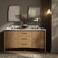 Porter Double Vanity - Satin Light Wash Oak Veneer